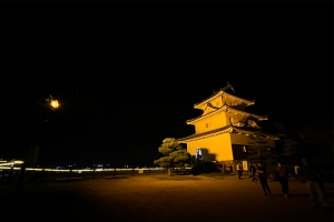 【丸亀城キャッスルロード2024】丸亀城が幻想空間に！丸亀城大手門から天守までさまざまな灯りで彩られます♪