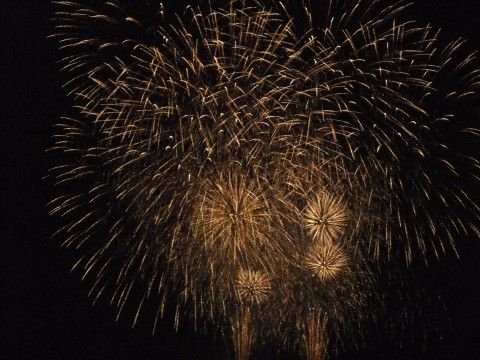 本日、坂出にて2016年の大橋まつりの花火大会♪